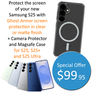 Protect your new Samsung S25 screen plus Magsafe Case